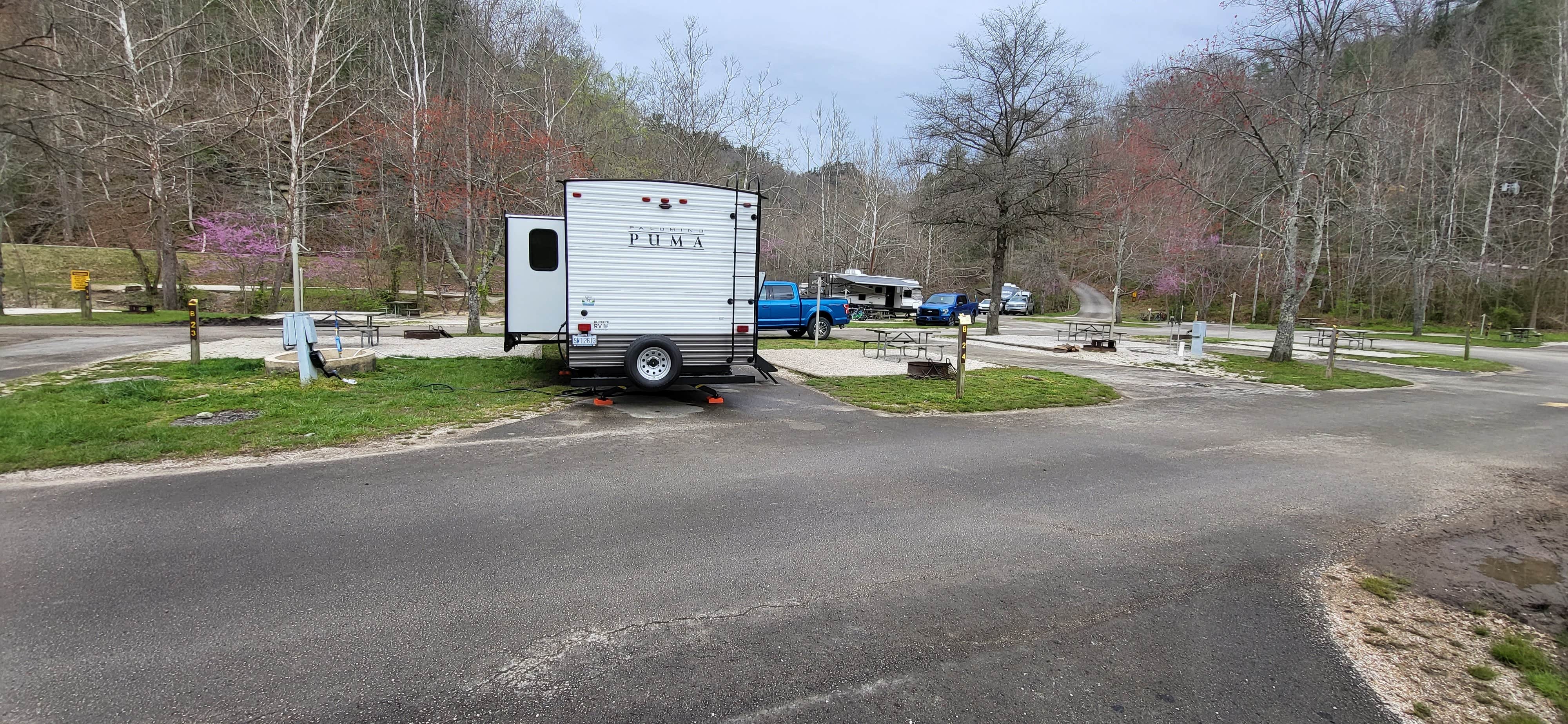 Garrick H.'s photo of rv camping at Middle Fork Campground — Natural Bridge State Resort Park near Campton, KY