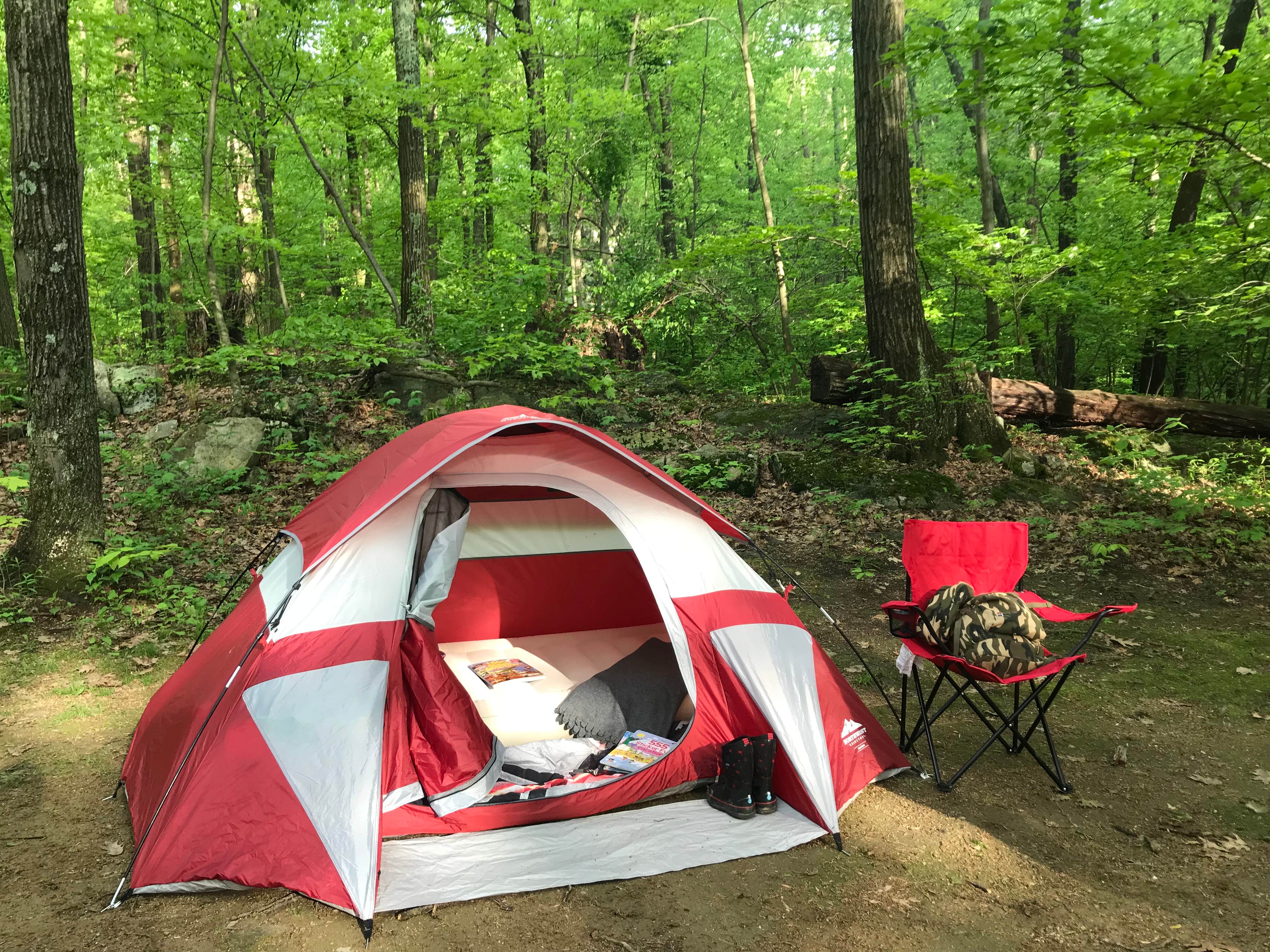 Fransheska A.'s photo of tent camping at Jenny Jump State Forest near Princeton, NJ