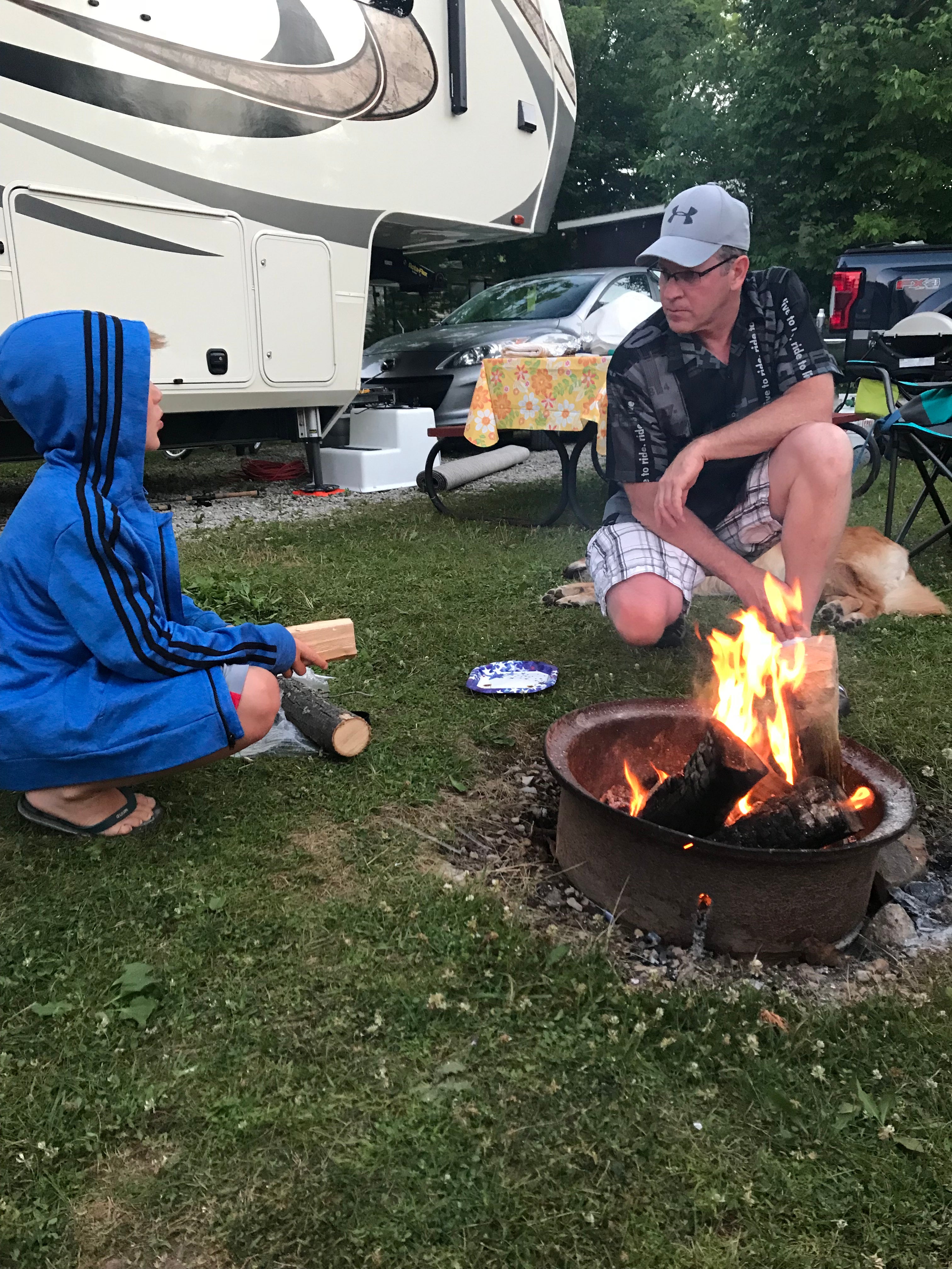 Making memories around the campfire 