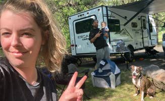 Nicole P.'s photo of camping with pets at Kelsey Creek Campground — Clear Lake State Park near Potter Valley, CA