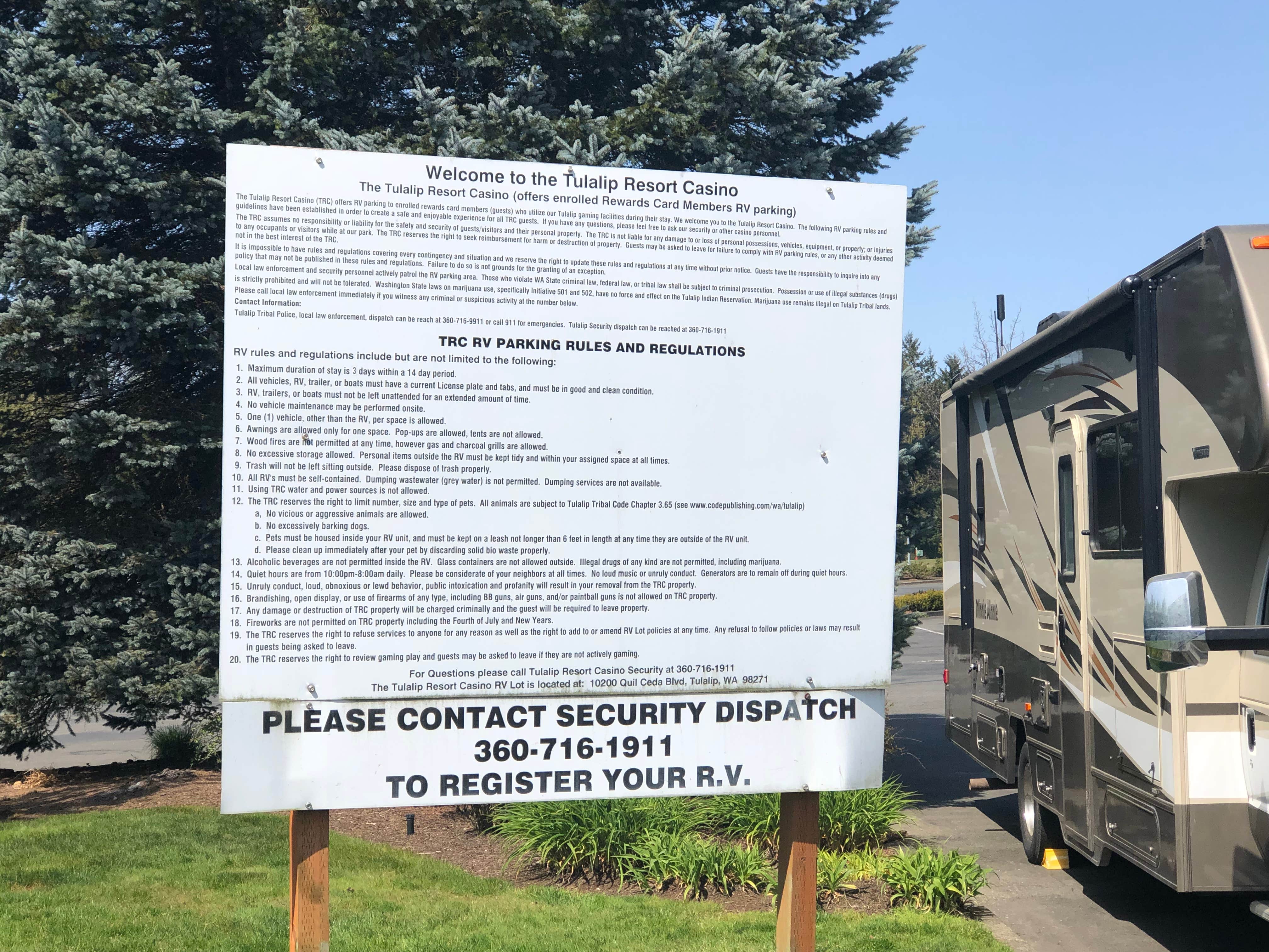 Camper-submitted photo at Tulalip Casino near Marysville, WA