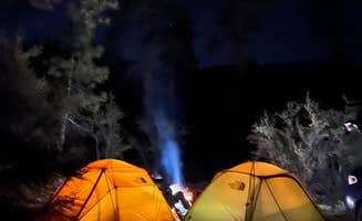seth B.'s photo of tent camping at Holcomb Valley Climbers Camp near Crestline, CA