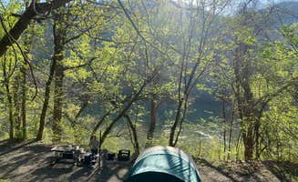 Brittany S.'s photo of tent camping at Brooklyn Campground — New River Gorge National Park and Preserve near Lake, WV