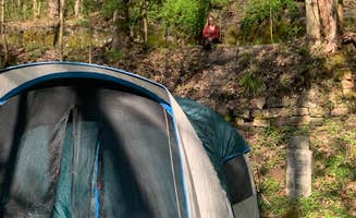 Brittany S.'s photo of tent camping at Brooklyn Campground — New River Gorge National Park and Preserve near Ethel, WV
