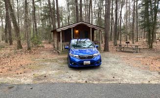 Laure D.'s photo of a cabin at Martinak State Park Campground near Crownsville, MD