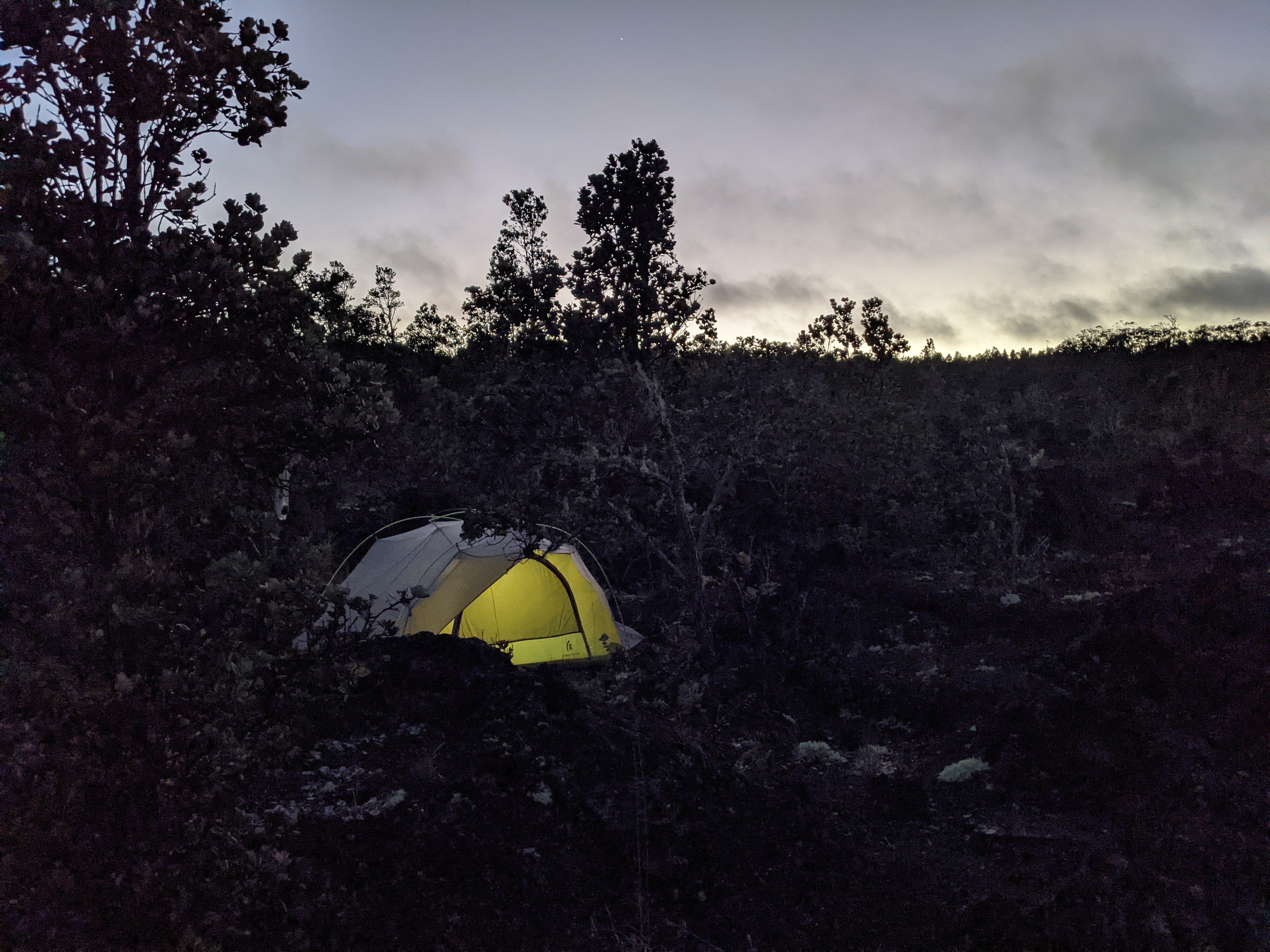 Camper submitted image from Napau Crater Backcountry Camp — Hawai'i Volcanoes National Park - 1