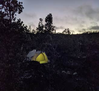 Camper-submitted photo from Napau Crater Backcountry Camp — Hawai'i Volcanoes National Park