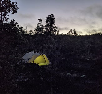 Camper-submitted photo from Napau Crater Backcountry Camp — Hawai'i Volcanoes National Park