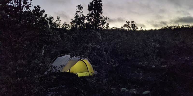 Camper submitted image from Napau Crater Backcountry Camp — Hawai'i Volcanoes National Park