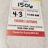 Review photo of Tucson - Lazydays KOA by David L., April 27, 2022