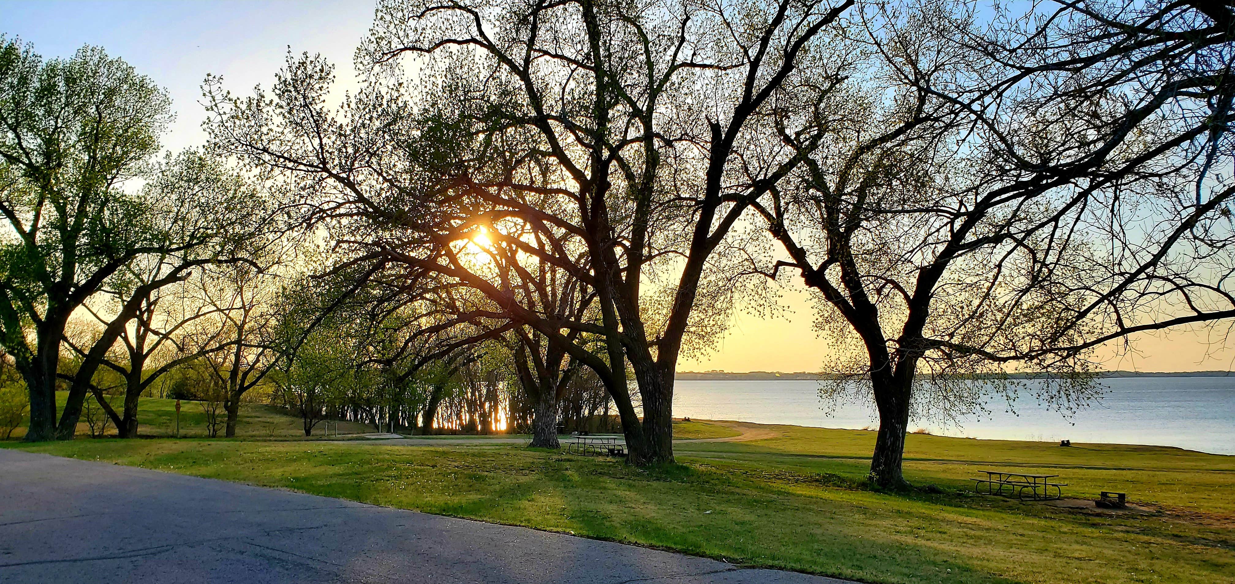 Camper-submitted photo at Sandstone Campground — Kanopolis State Park near Marquette, KS
