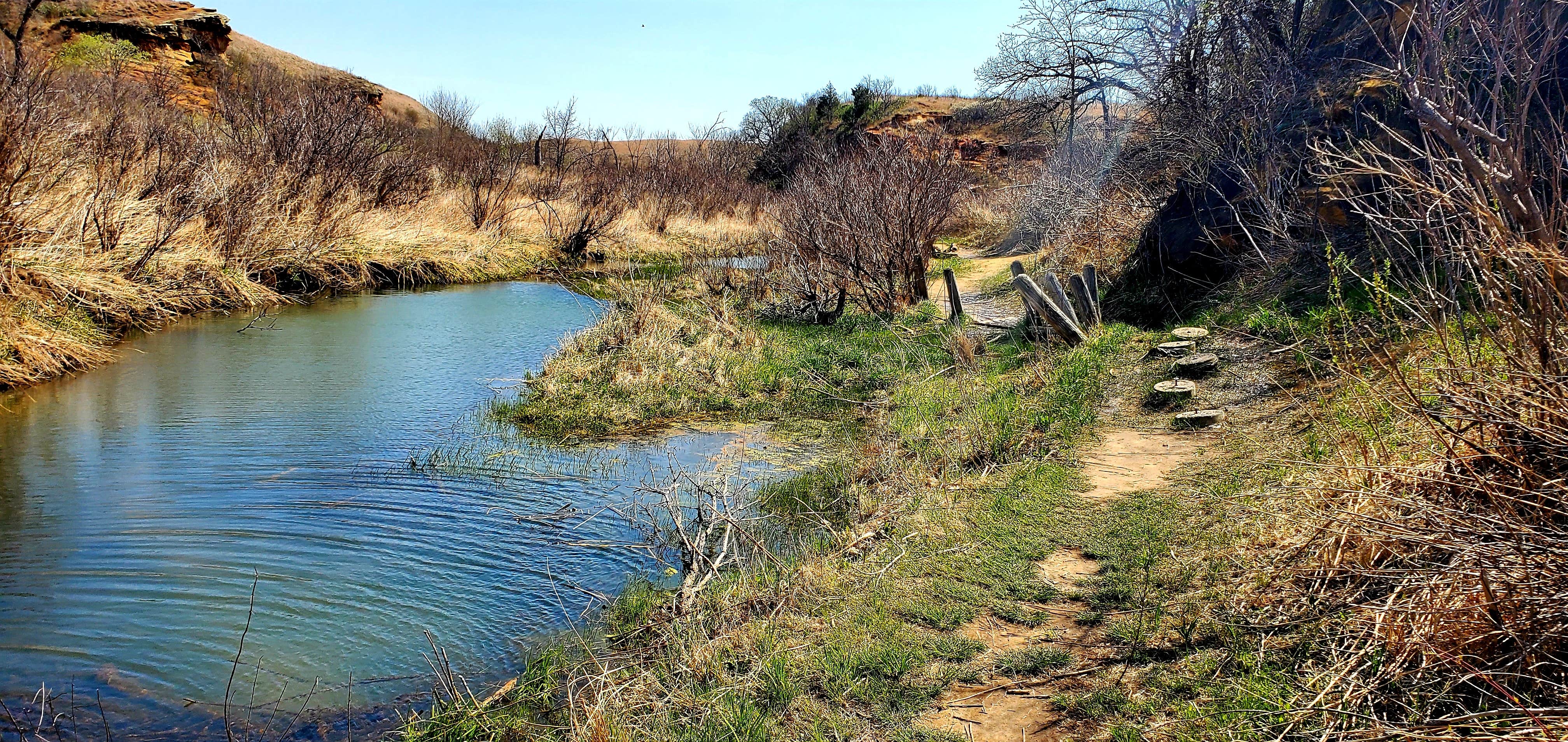 Camper-submitted photo at Sandstone Campground — Kanopolis State Park near Marquette, KS