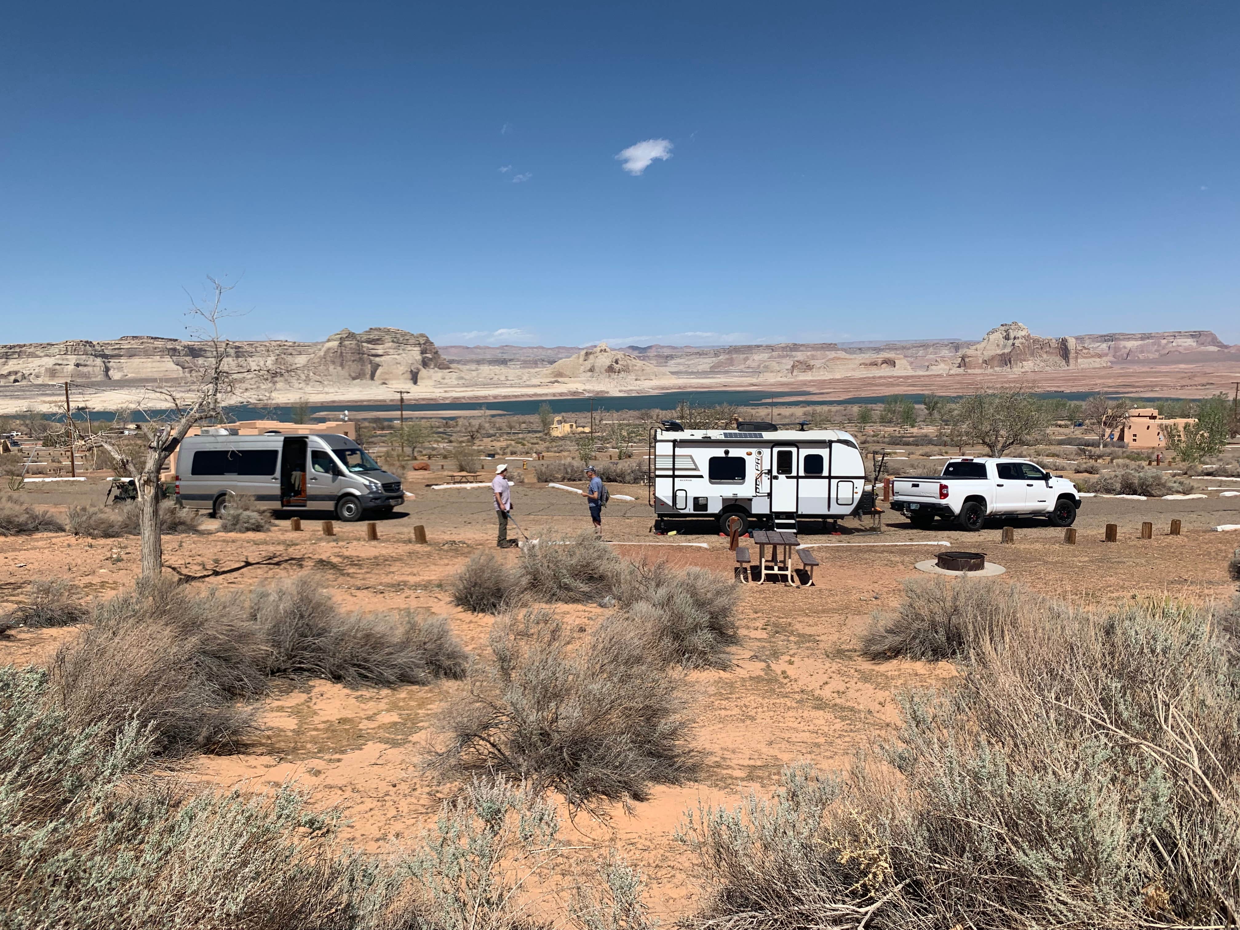 lynn's photo of rv camping at Wahweap Campground & RV Park — Glen Canyon National Recreation Area near Big Water, UT