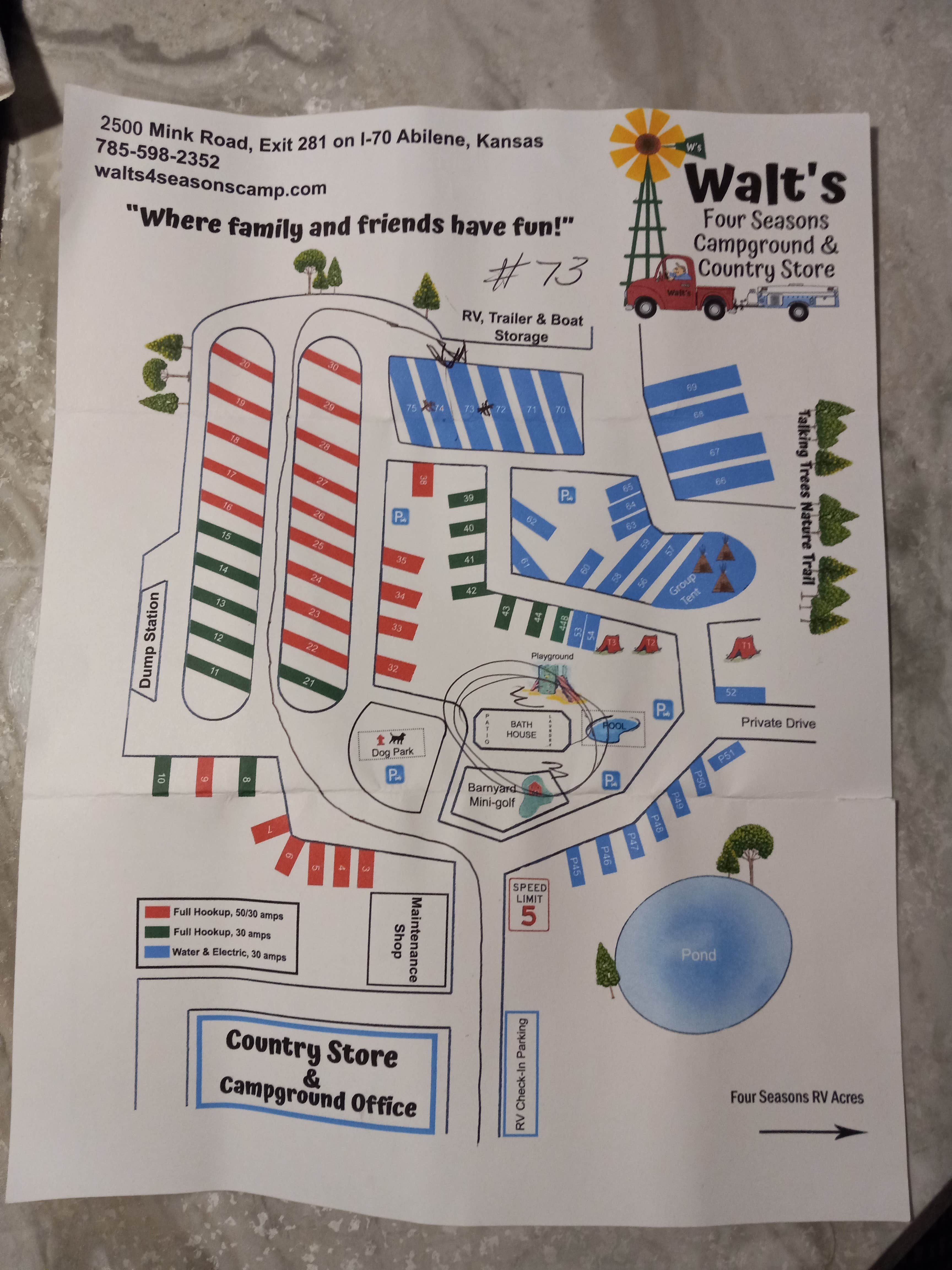 Camper submitted image from Walt's Four Seasons Campground & Country Store - 4