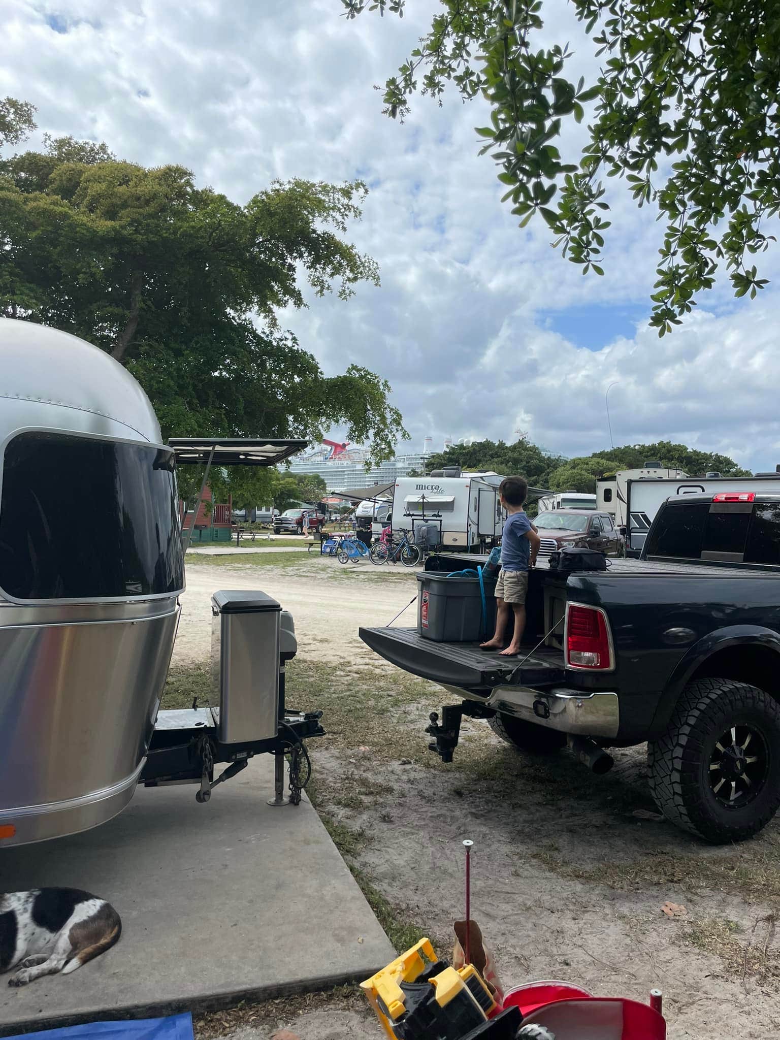 Robert V.'s photo of rv camping at Jetty Park Campground near Cocoa Beach, FL