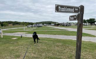 Katie B.'s photo of camping with pets at Coffee Creek RV Resort & Cabins near Eastland, TX