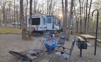 deb K.'s photo of rv camping at Mount Magazine State Park Campground near Blue Mountain, AR