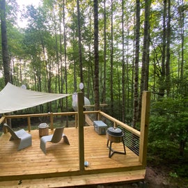 Deck at boone cocoon