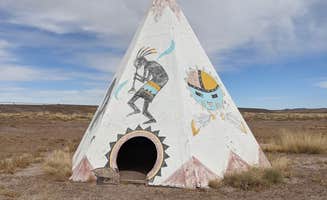 Laura M.'s photo of a dispersed camping area at Crystal Forest Museum and Gifts near St. Johns, AZ