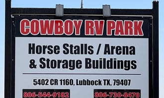 Camping near Hidden Garden RV Park : Cowboy RV Park & Horse Hotel, Lubbock, Texas