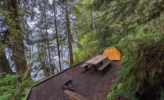 Becbecandbunny O.'s photo of tent camping at Willaby Campground near Matlock, WA