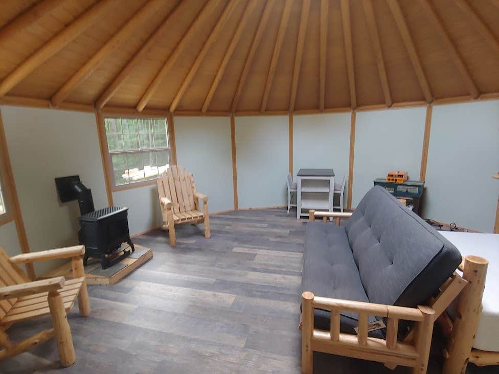 Camper submitted image from Off Grid Black Cap Yurt - 2