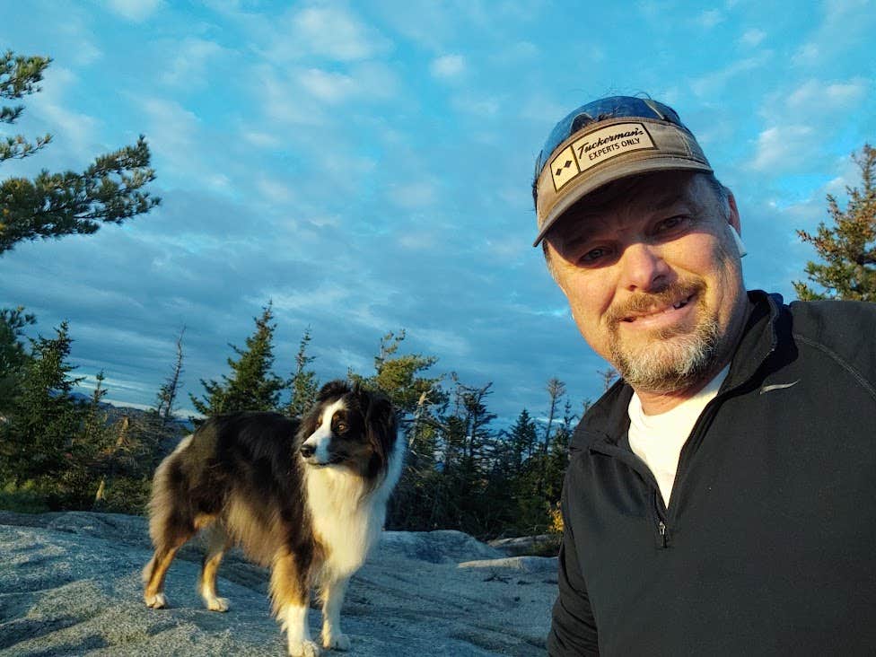 Peter's photo of camping with pets at Off Grid Black Cap Yurt near Fryeburg, ME