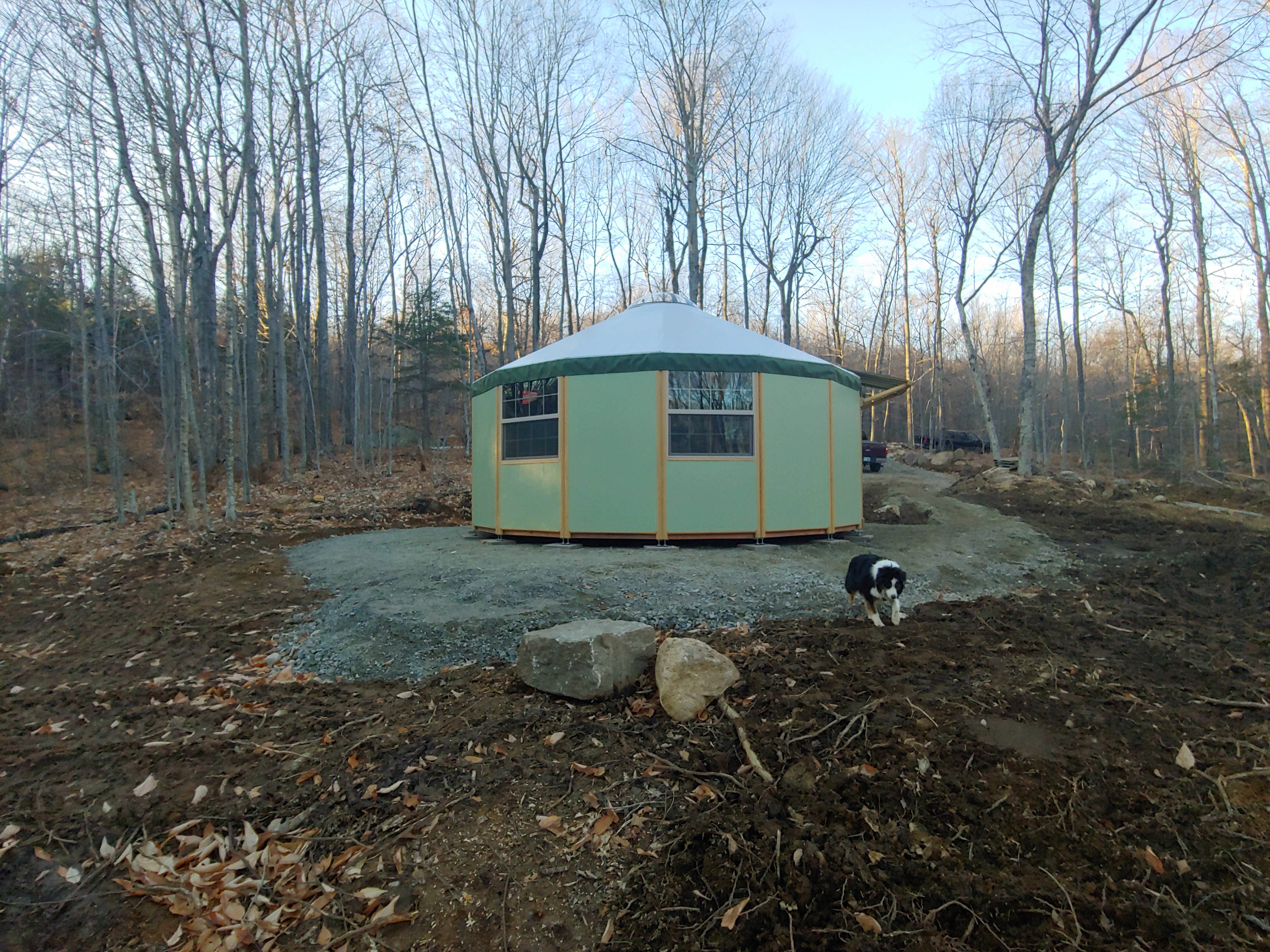 Peter's photo of glamping accommodations at Off Grid Black Cap Yurt near Bridgton, ME