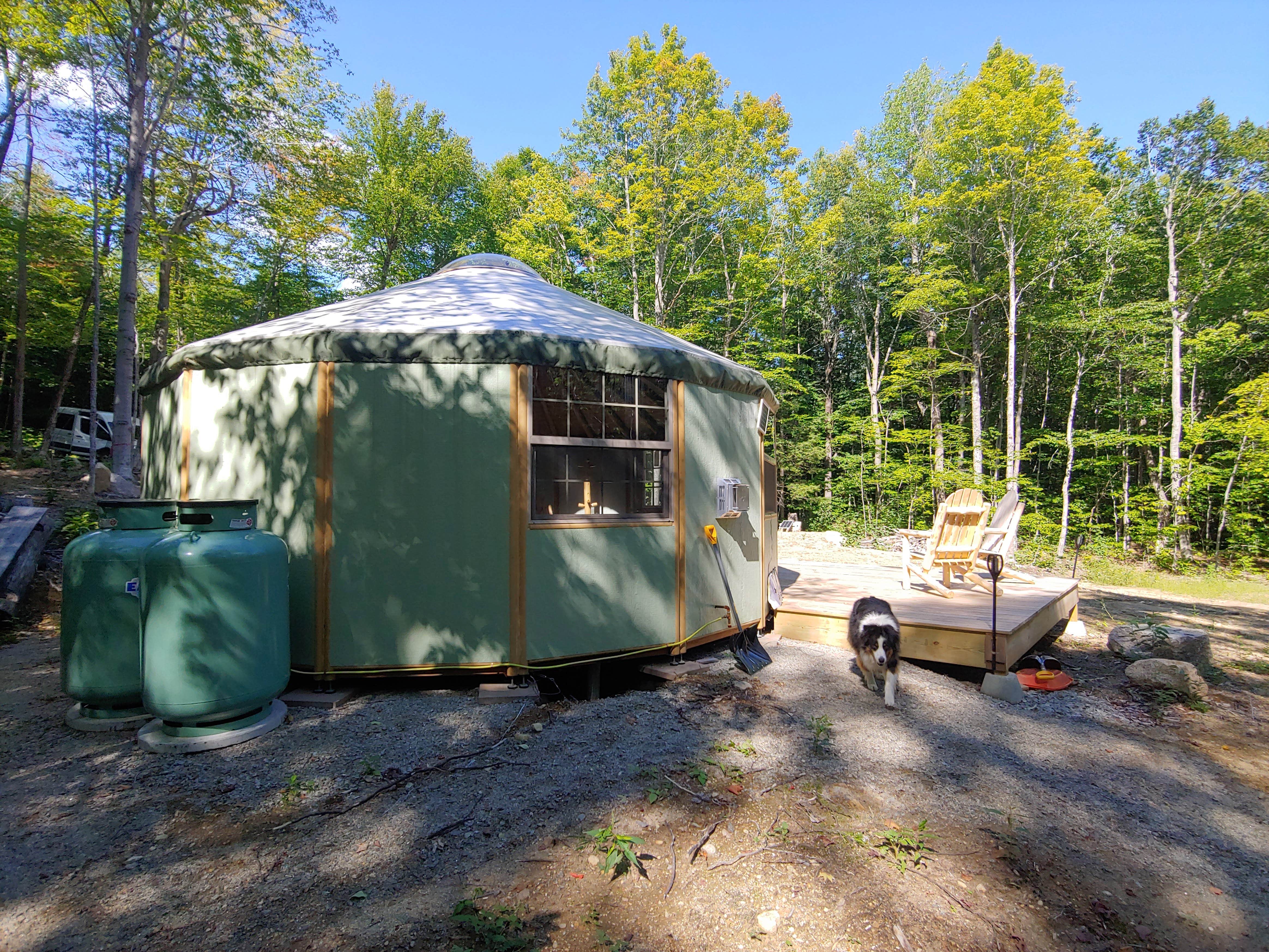 Peter's photo at Off Grid Black Cap Yurt in New Hampshire