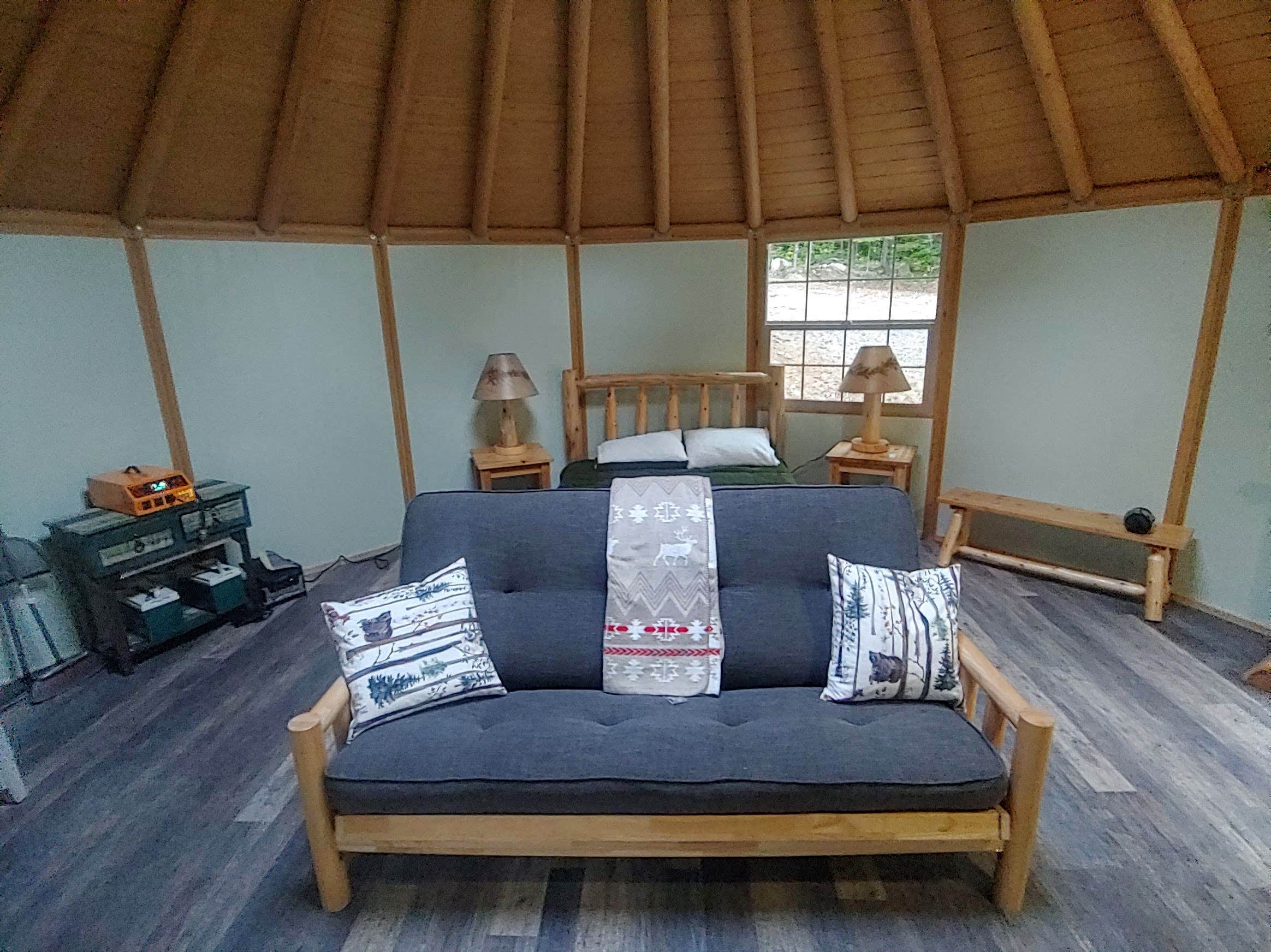 Peter's photo of glamping accommodations at Off Grid Black Cap Yurt near Gilead, ME