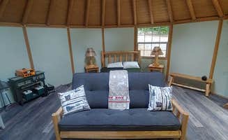 Peter's photo of glamping accommodations at Off Grid Black Cap Yurt near White Mountain National Forest