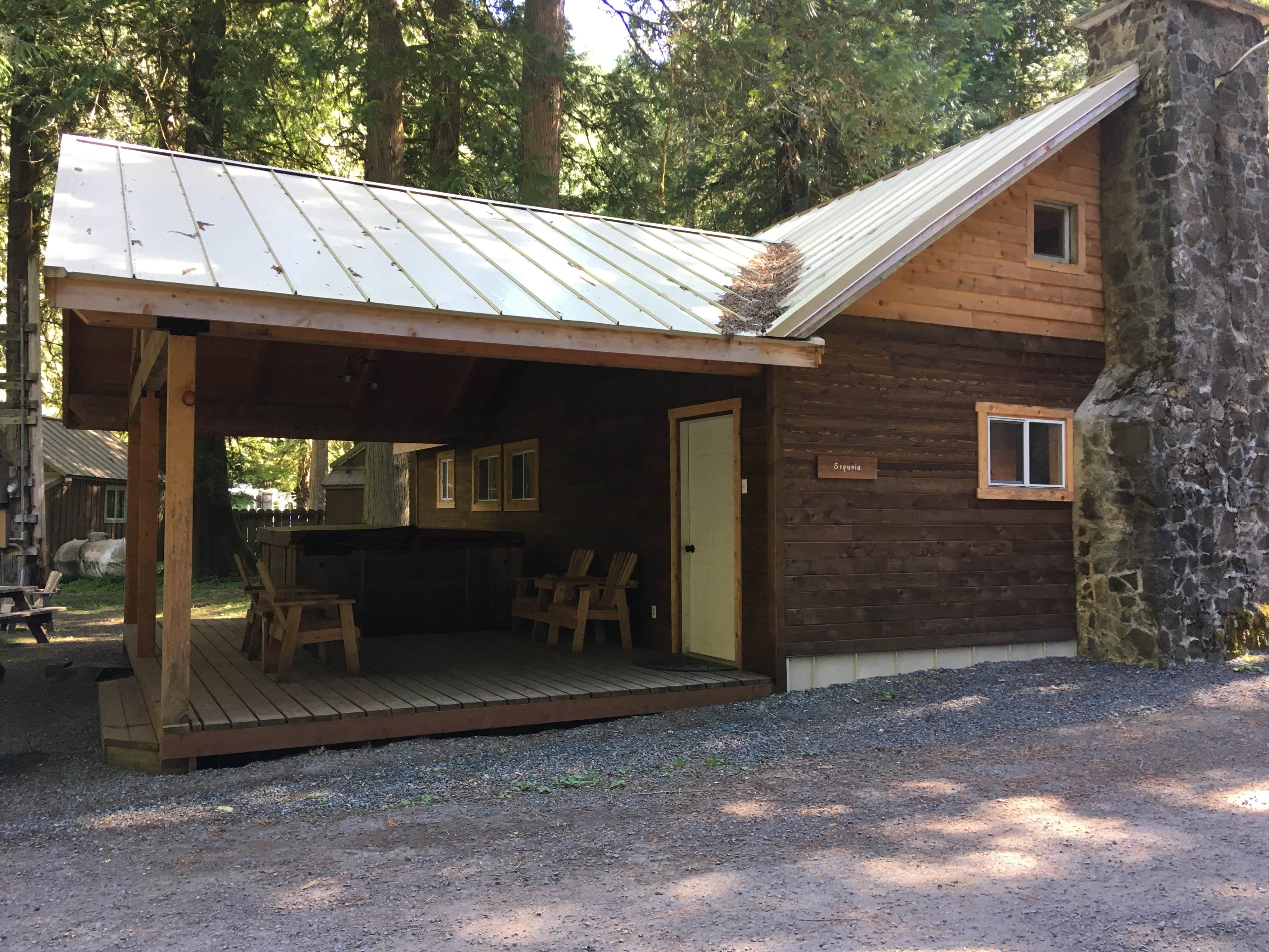 Celina M.'s photo of a cabin at Mounthaven Resort near Orting, WA