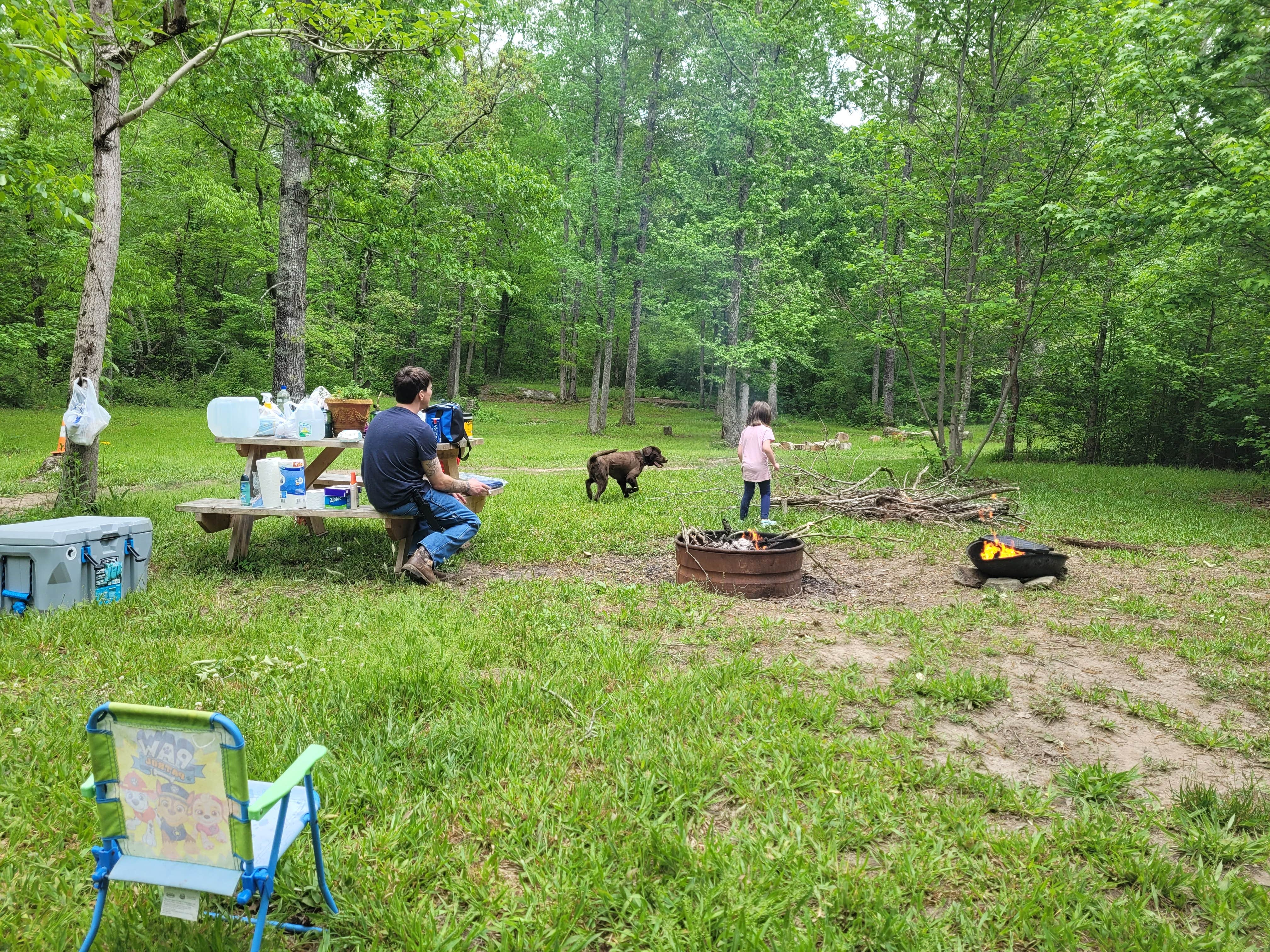 Lonni B.'s photo of camping with pets at Little River Adventure Company near Fort Payne, AL