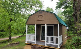 Kara T.'s photo of a cabin at Dell Pines Campground, LLC near Arlington, WI