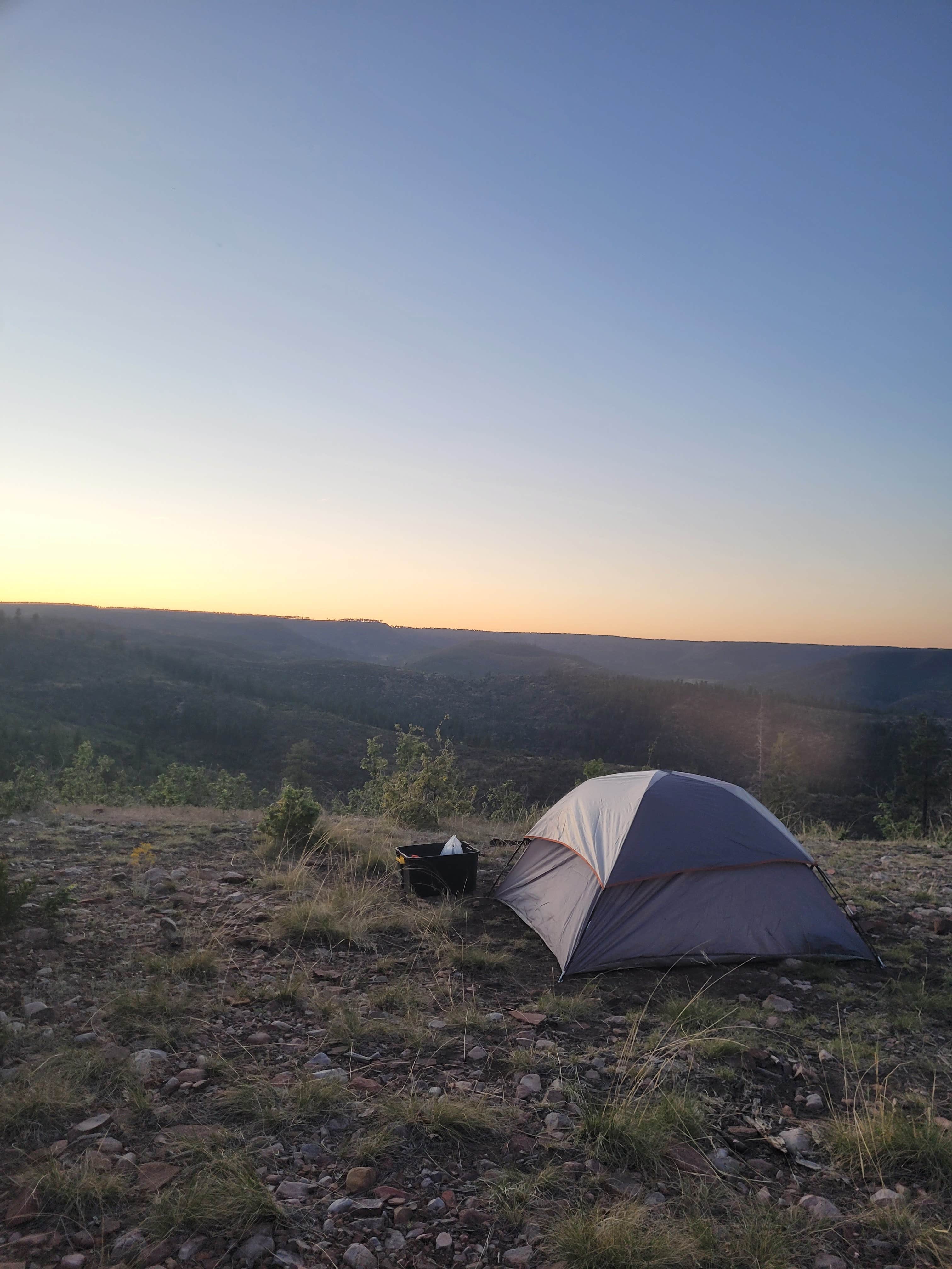 Parker M.'s photo of a dispersed camping area at FR738 Dispersed Camping near Young, AZ