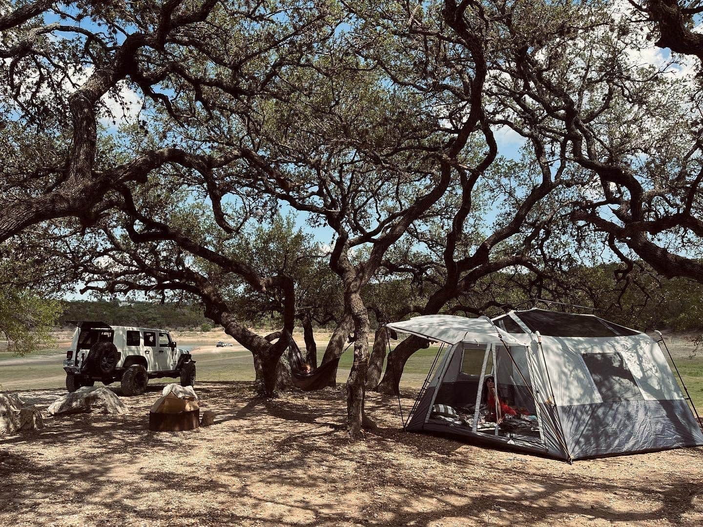 taylor's photo of tent camping at Grelle - Lake Travis near Leander, TX