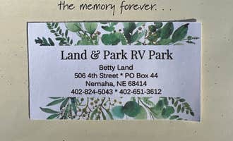 Camping near Rock Port RiversEdge Campground: Land-N-Park RV Park, Nemaha, Nebraska
