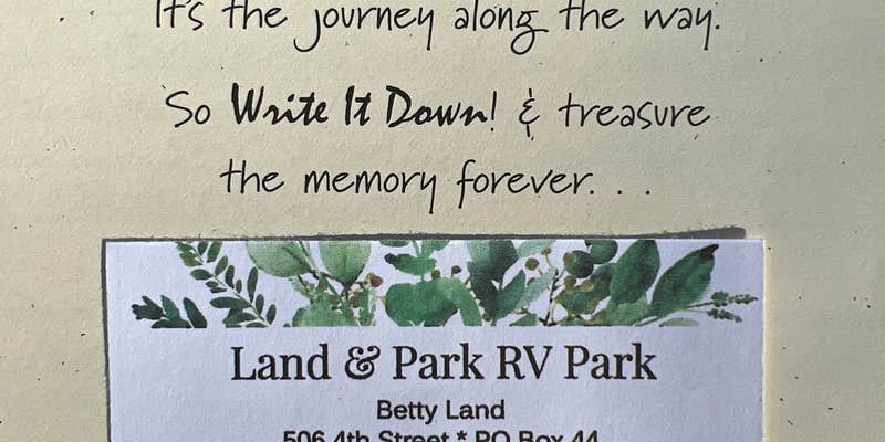 Camper submitted image from Land-N-Park RV Park