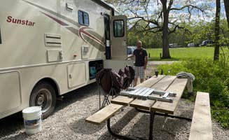 Cari W.'s photo of rv camping at Briggs Woods Park near Steamboat Rock, IA