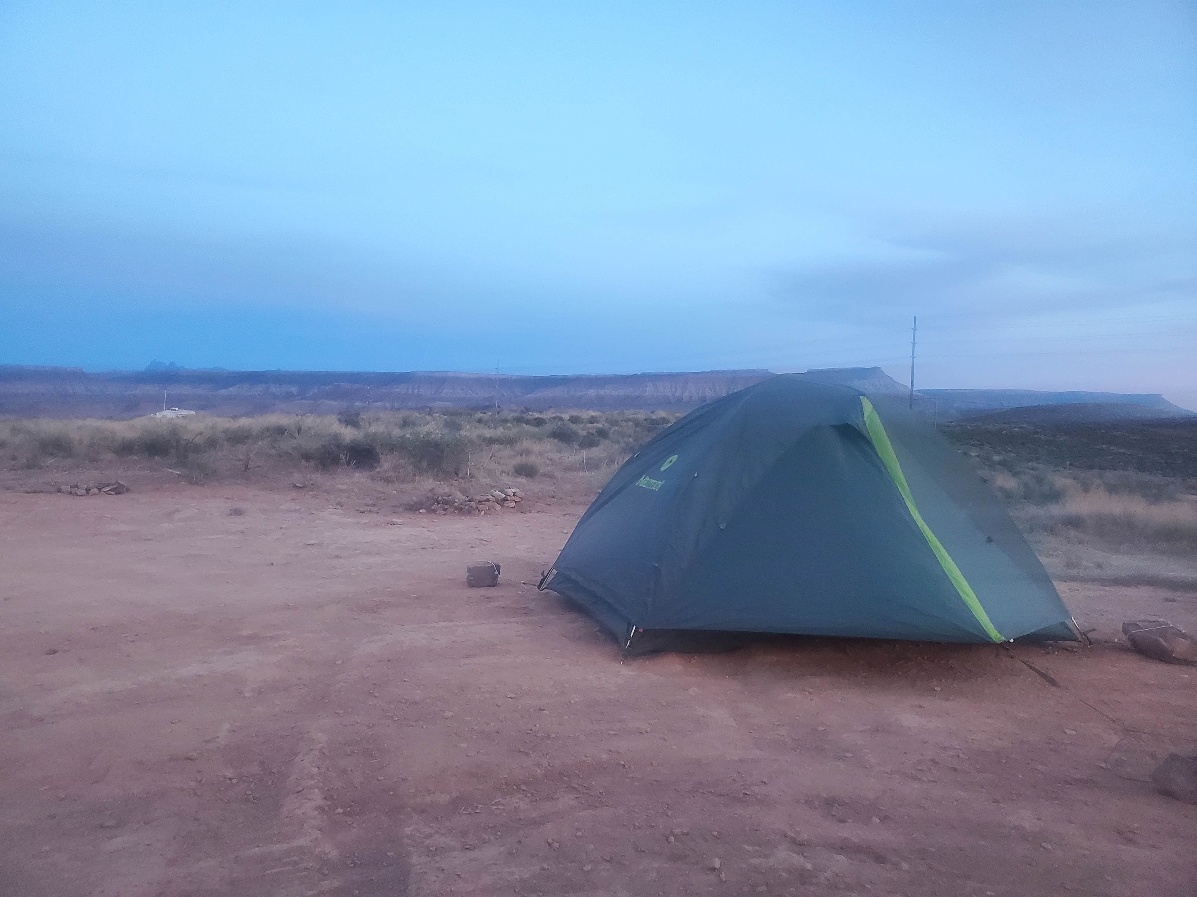 Kegan L.'s photo of a dispersed camping area at LaVerkin Overlook Road Dispersed near Springdale, UT