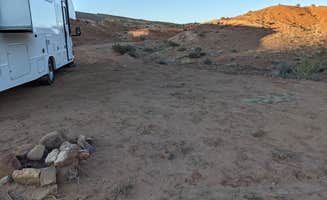 Laura M.'s photo of rv camping at Black Dragon Pictograph Panel Dispersed near Hanksville, UT