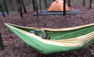 Penny A.'s photo of tent camping at Cossatot Falls Campsites — Cossatot River State Park - Natural Area near Bethel, OK