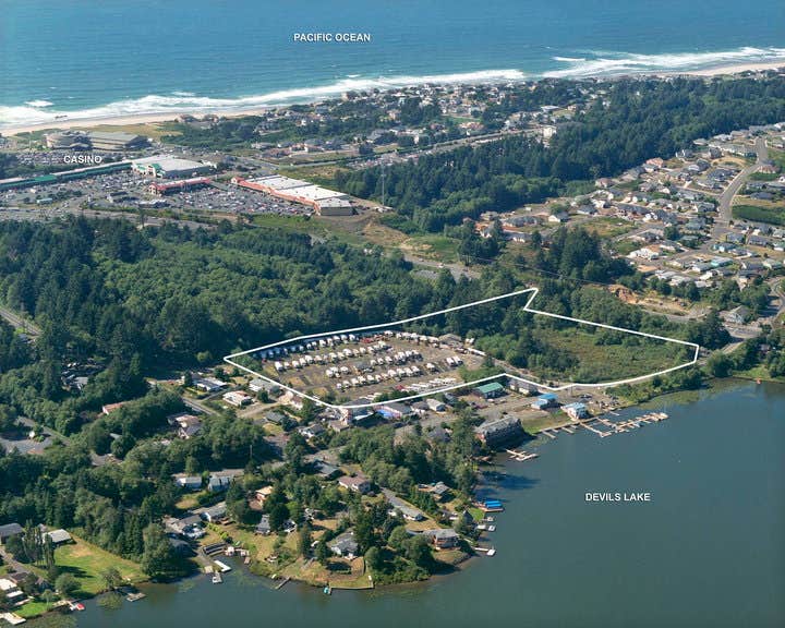 Camper-submitted photo at Devils Lake RV Park near Neotsu, OR