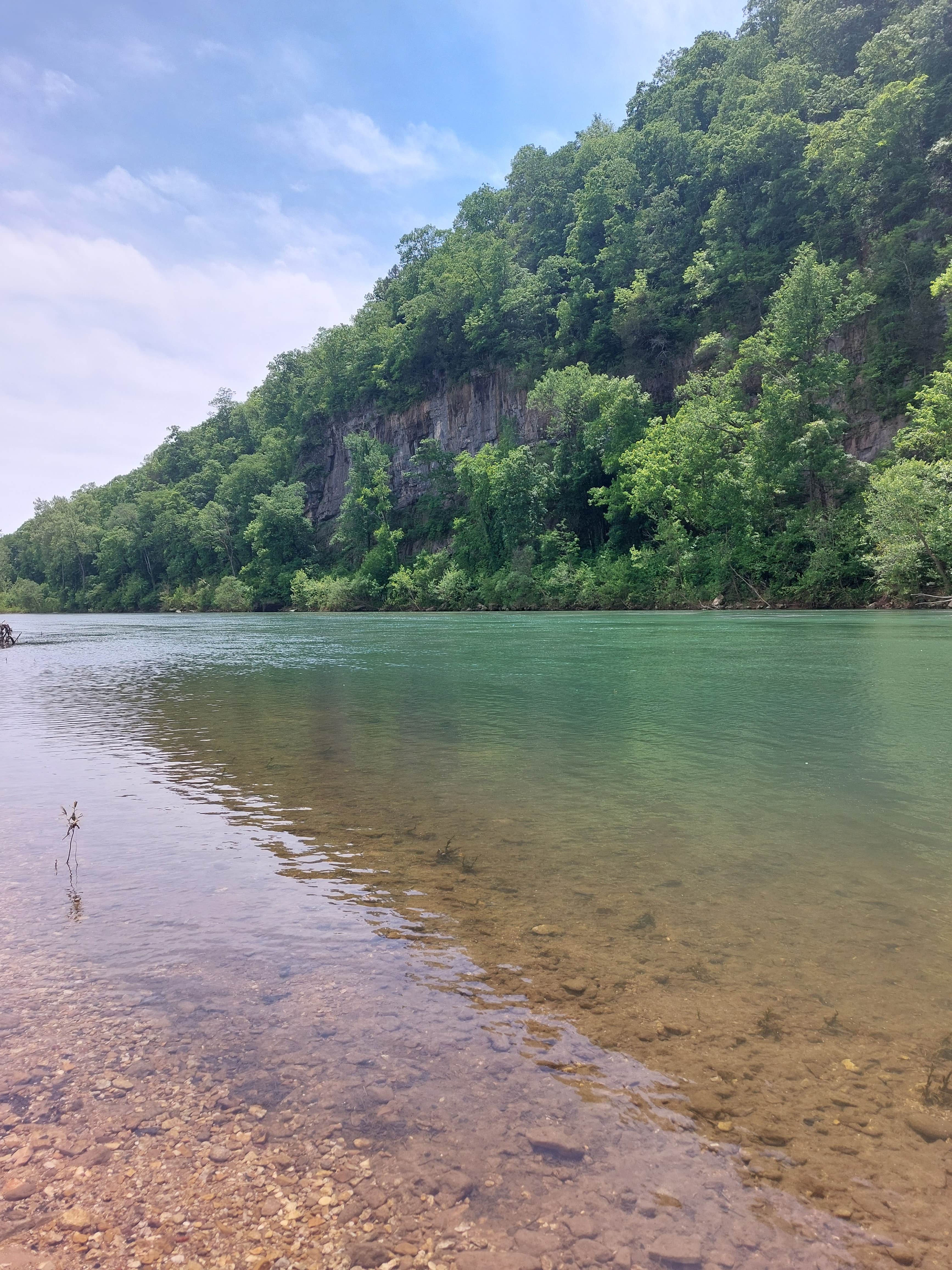 Malayna F.'s photo of a dispersed camping area at Log Yard Campground Backcountry Camping — Ozark National Scenic Riverway near Hartshorn, MO