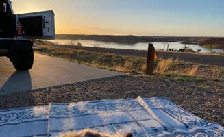 Valentina A.'s photo of camping with pets at Sanford-Yake Campground — Lake Meredith National Recreation Area near Fritch, TX