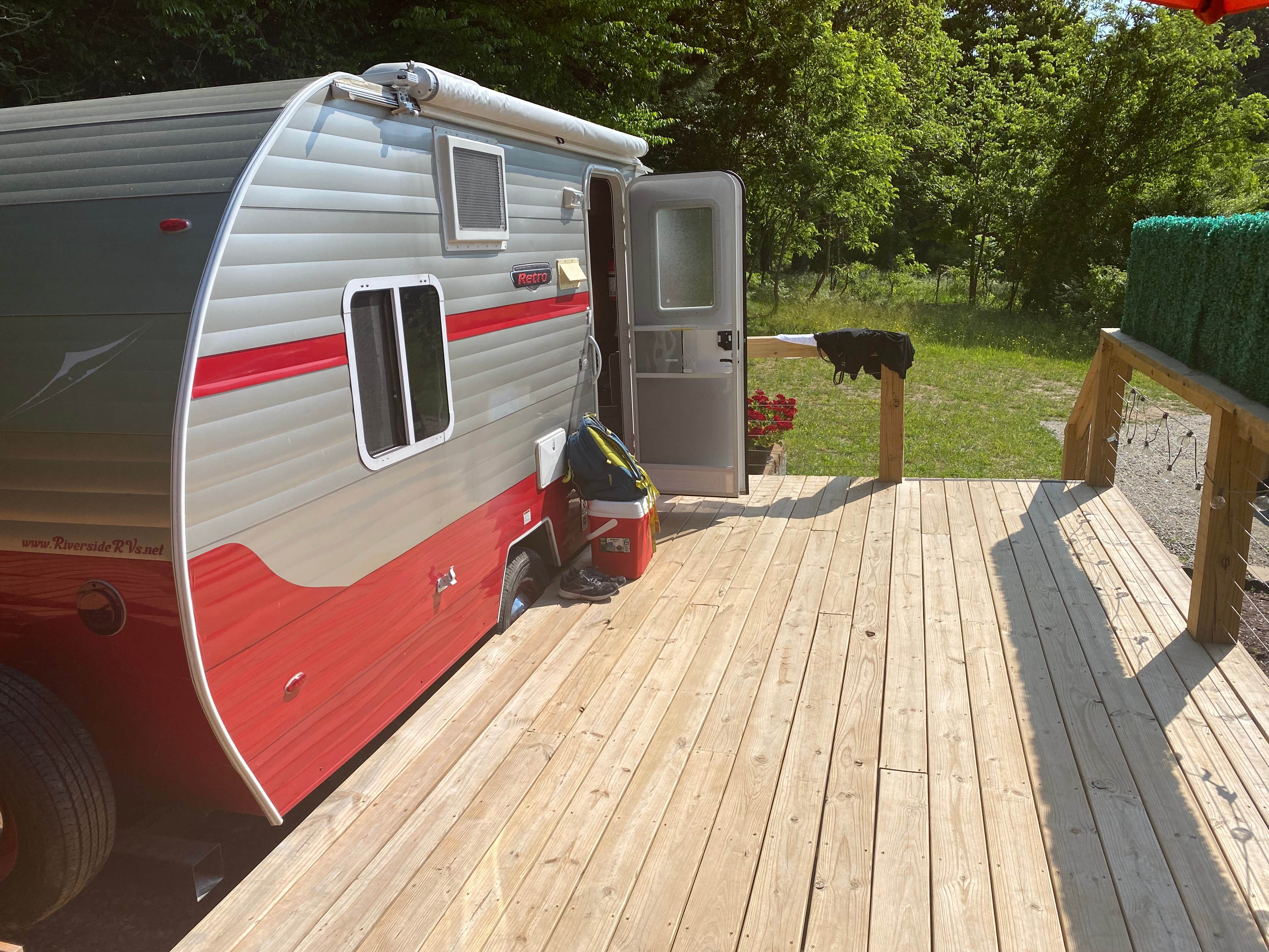 Kirsten J.'s photo of rv camping at The Blue Moon Cottage/RV near Candler, NC