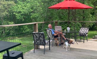 Tracie E.'s photo of camping with pets at Sam Parr State Fish and Wildlife Area near Lake Shelbyville