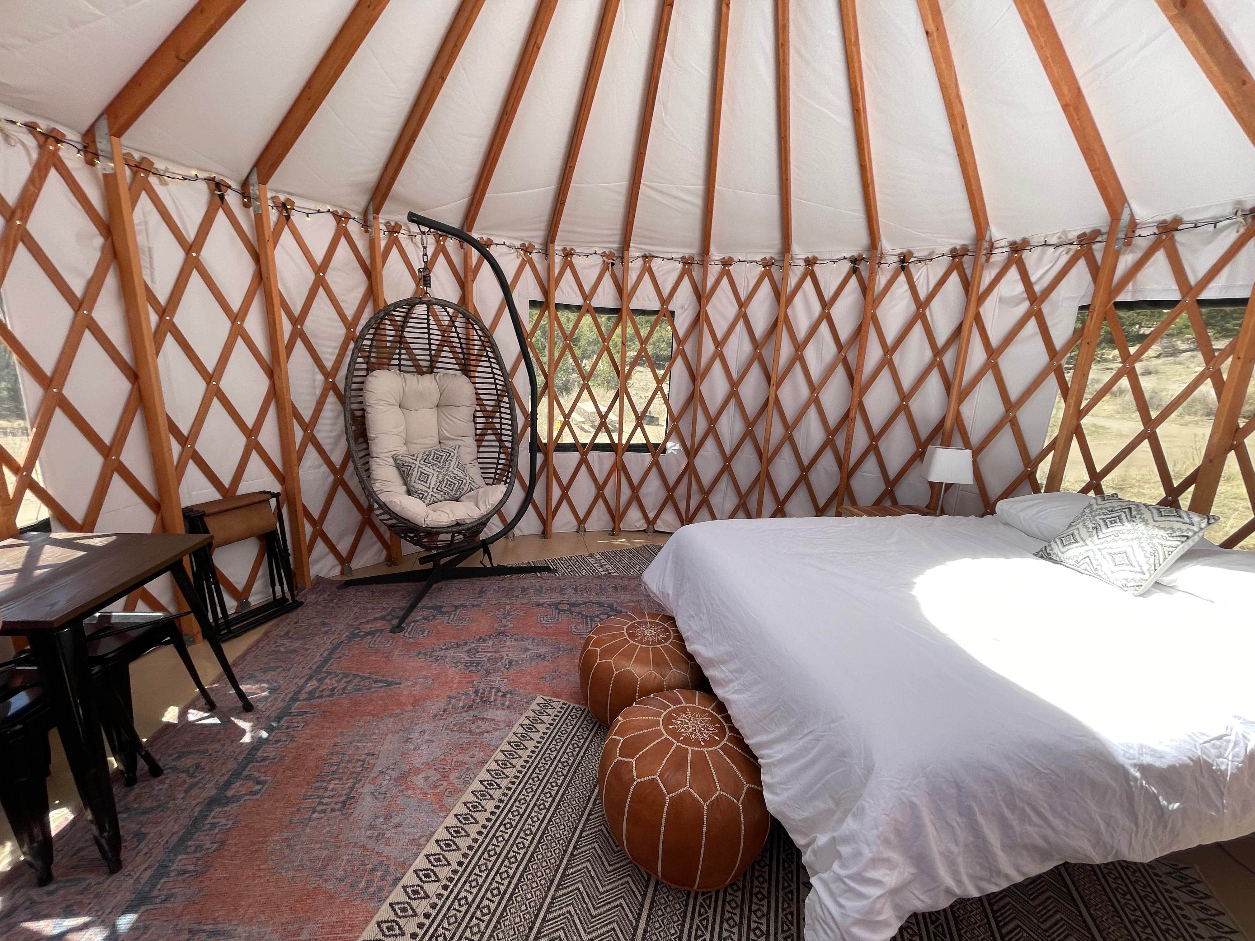 Julia S.'s photo of glamping accommodations at BV Overlook near Hillside, CO