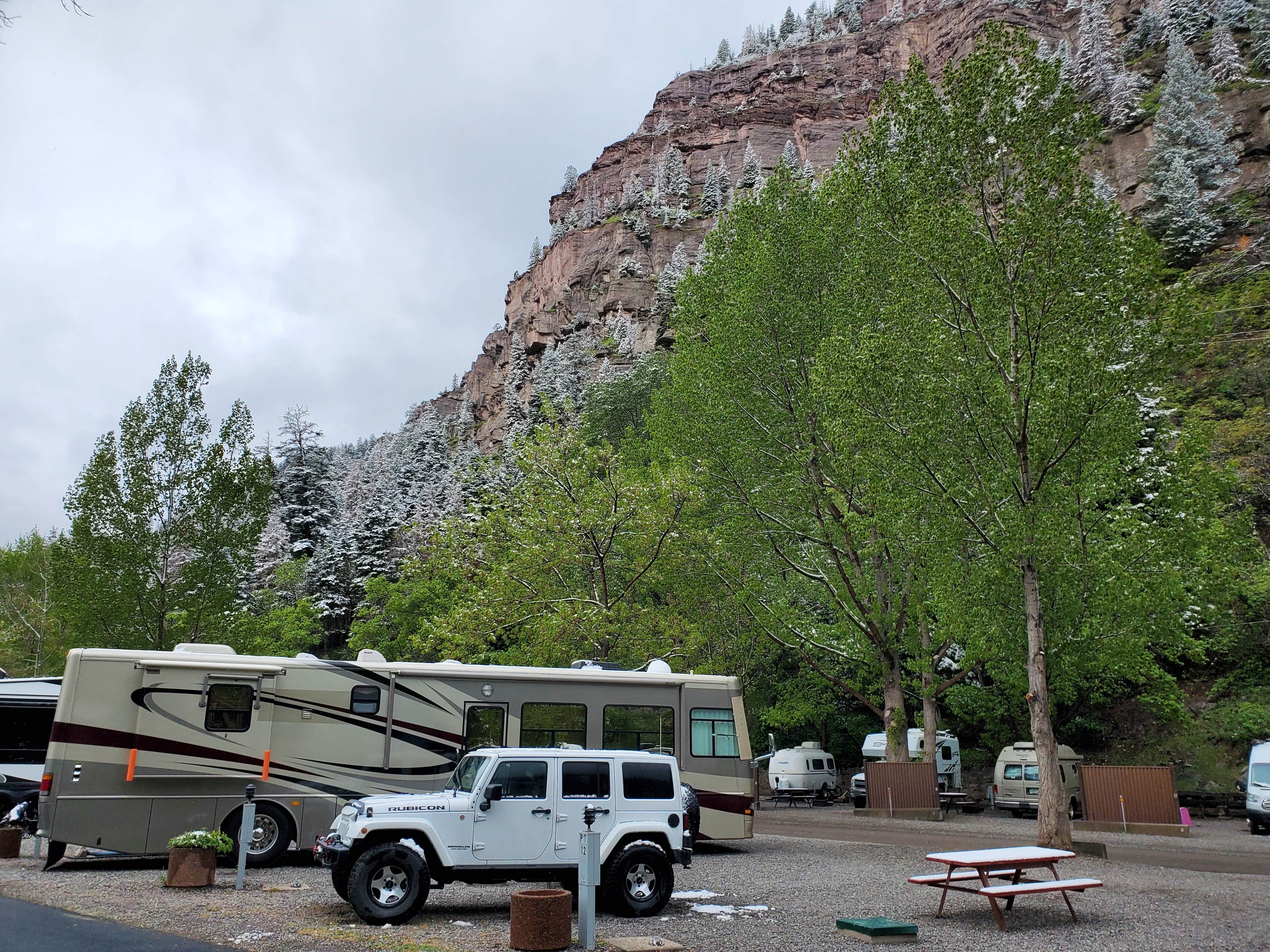 Tim B.'s photo of rv camping at 4J + 1+ 1 RV Park near Grand Mesa, Uncompahgre, and Gunnison National Forests
