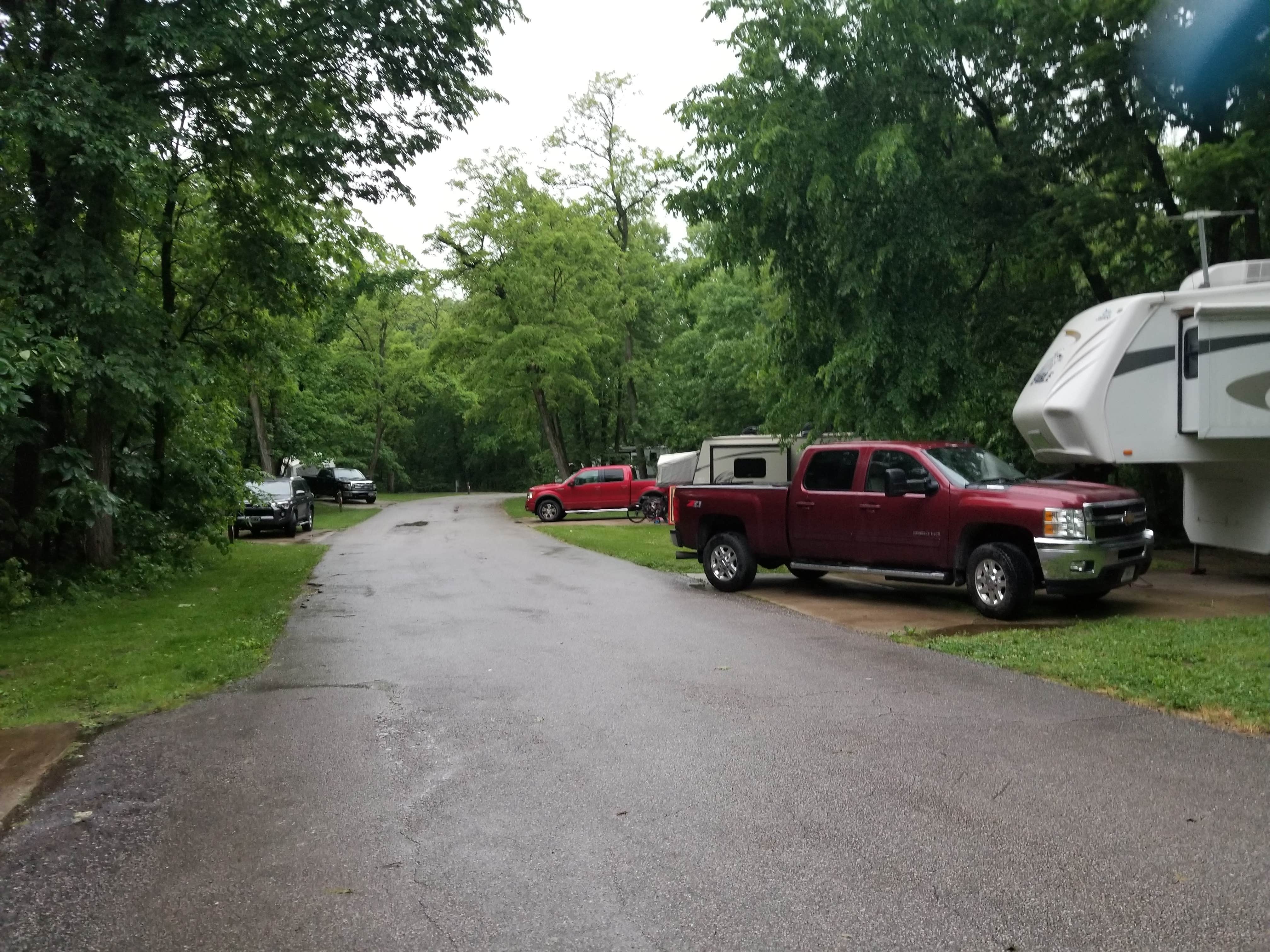 Jan S.'s photo of rv camping at Dr. Edmund A. Babler Memorial State Park Campground near Grover, MO